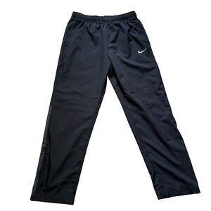 Nike Dri-Fit Lined Windbreaker Track Pants Men's XL Black Athleticwear Training